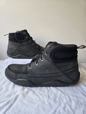 KURU Quest Men's Hiking Outdoor Lace Up Leather Boots Black Size 12.5